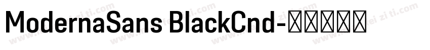 ModernaSans BlackCnd字体转换